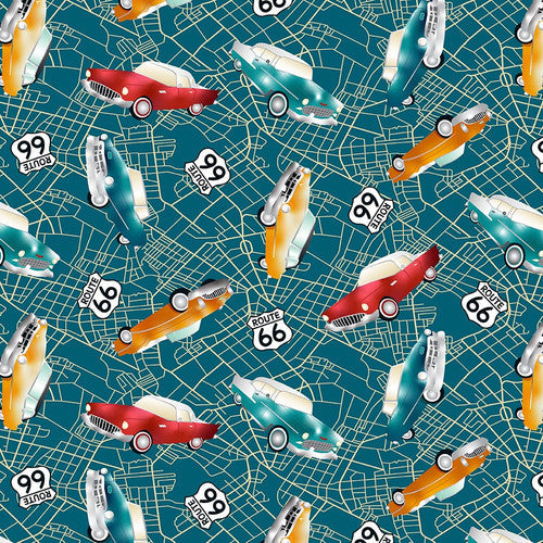 Blank Quilting Cruisin #39 the Open Road Fabric Collection World Weidner