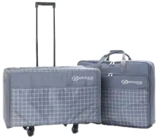 Janome Continental M17 Trolley, Hoop Bag, and Embroidery Bag