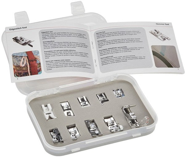 Bernette 10pc Snap On Presser Foot Kit for b37/b38 502060.14.17 for Sale at World Weidner