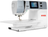 angled image of the BERNINA 535E Sewing and Embroidery Machine with table attached