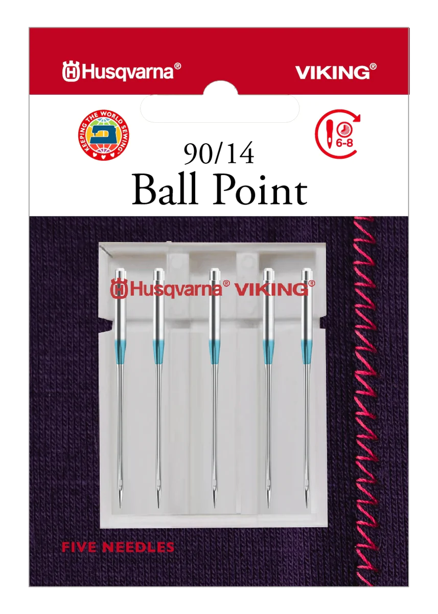 Husqvarna Viking 5pk Ball Point Needles 90/14