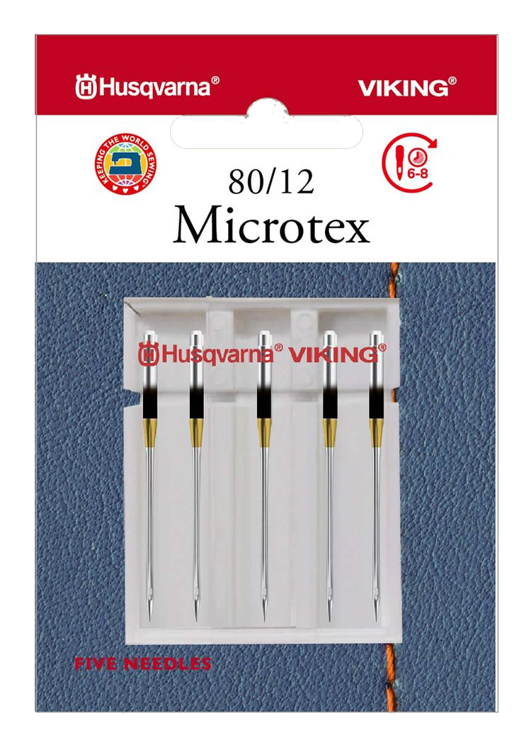 Husqvarna Viking 5pk Microtex Machine Needle