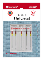 Husqvarna Viking Universal Needles 110/18 5pk