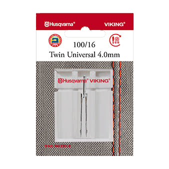 Husqvarna Viking Twin Machine Needle universal 4.0mm 100/16