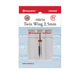 Husqvarna Viking Twin Machine Needle wing 2.5mm 100/16