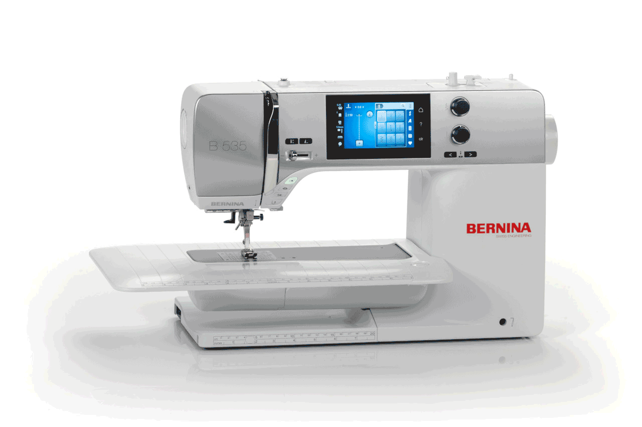 3d rotating image of the BERNINA 535E Sewing and Embroidery Machine