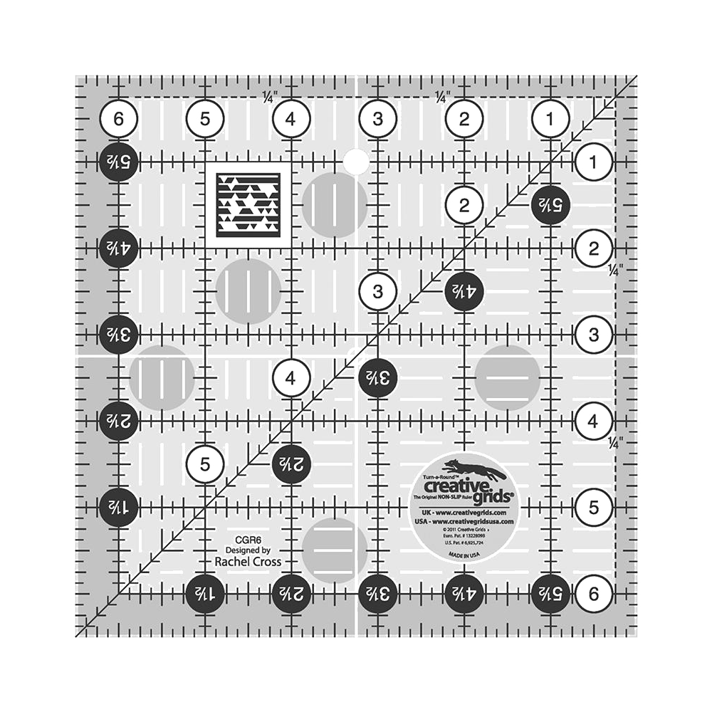 Creative Grids 6 1/2" Square Ruler