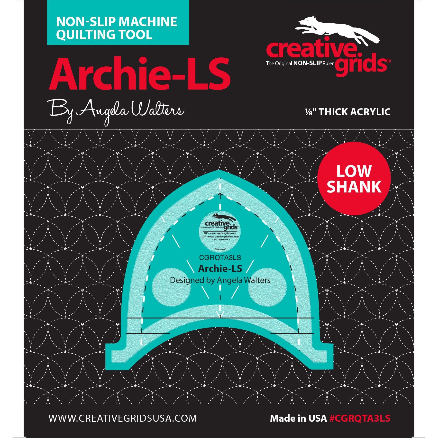 Creative Grids Low Shank Machine Archie Machine Quilting Tool CGRQTA3LS for Sale at World Weidner