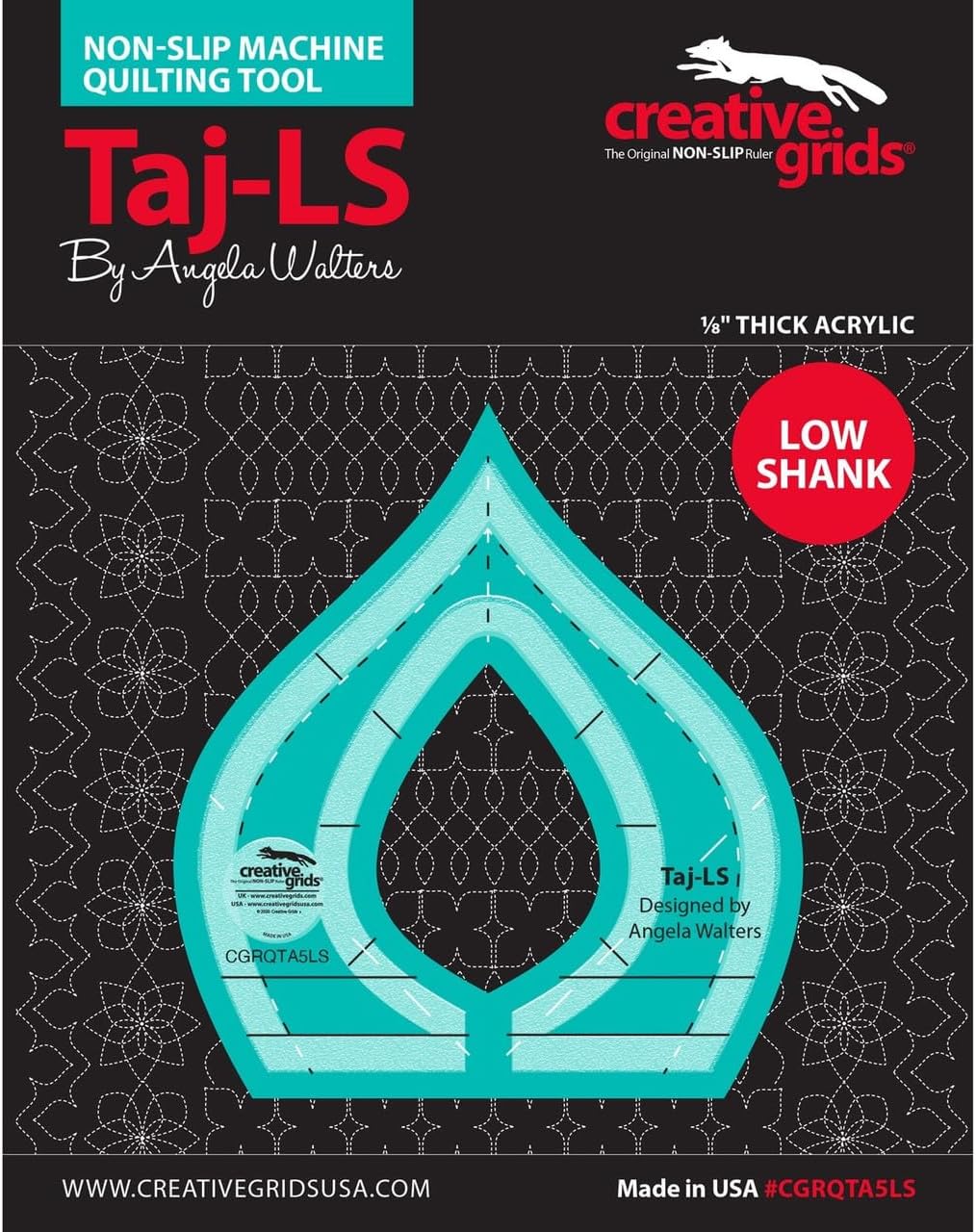 Creative Grids Taj Low Shank Machine Quilting Tool CGRQTA5LS