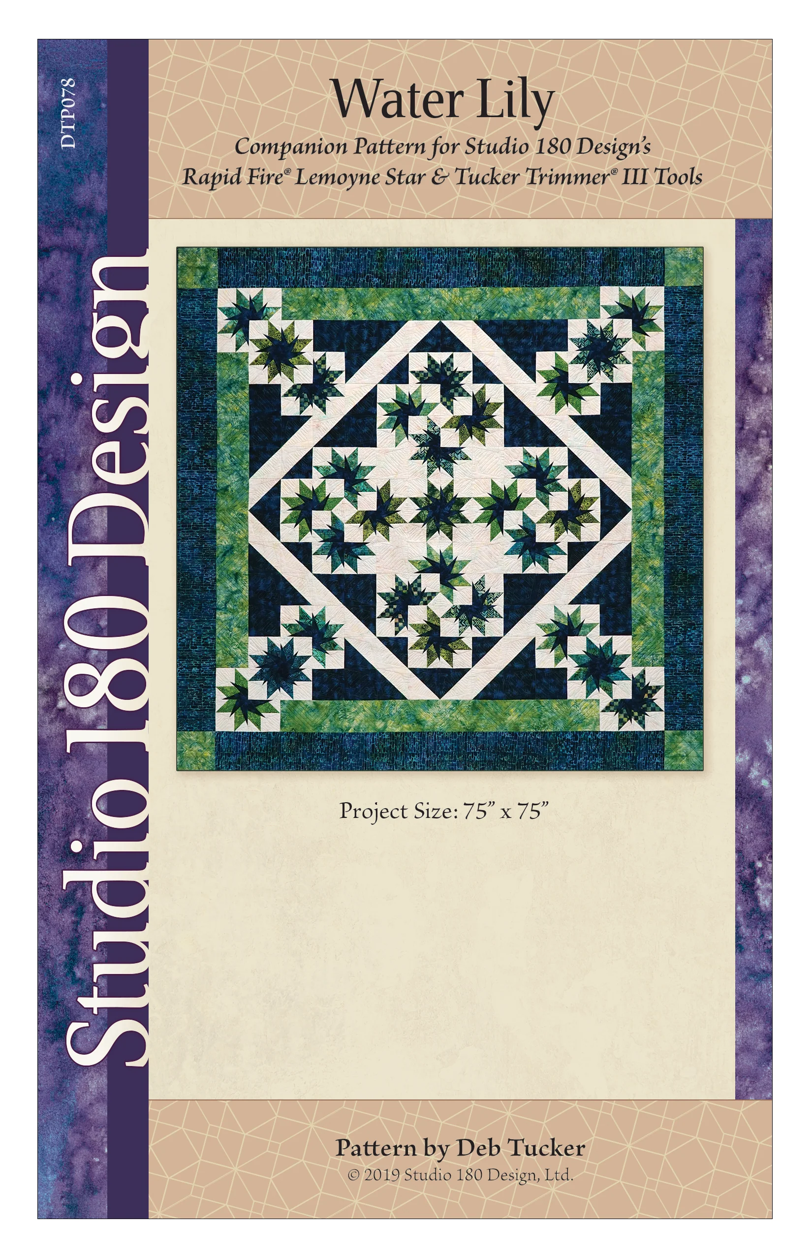 Studio 180 Design Water Lily Quilting Pattern DTP078