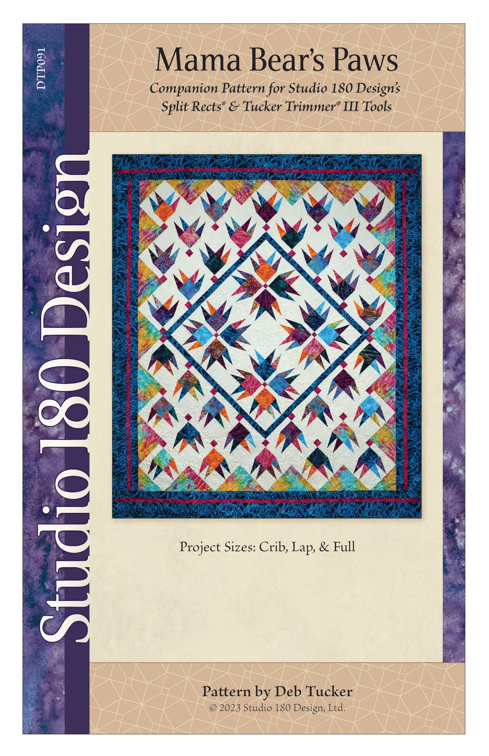 Studio 180 Design Mama Bear's Paws Quilting Pattern DTP091 for Sale at World Weidner