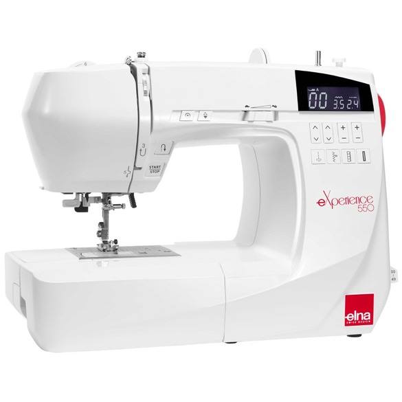 angled image of the elna eXperience 550 Sewing Machine