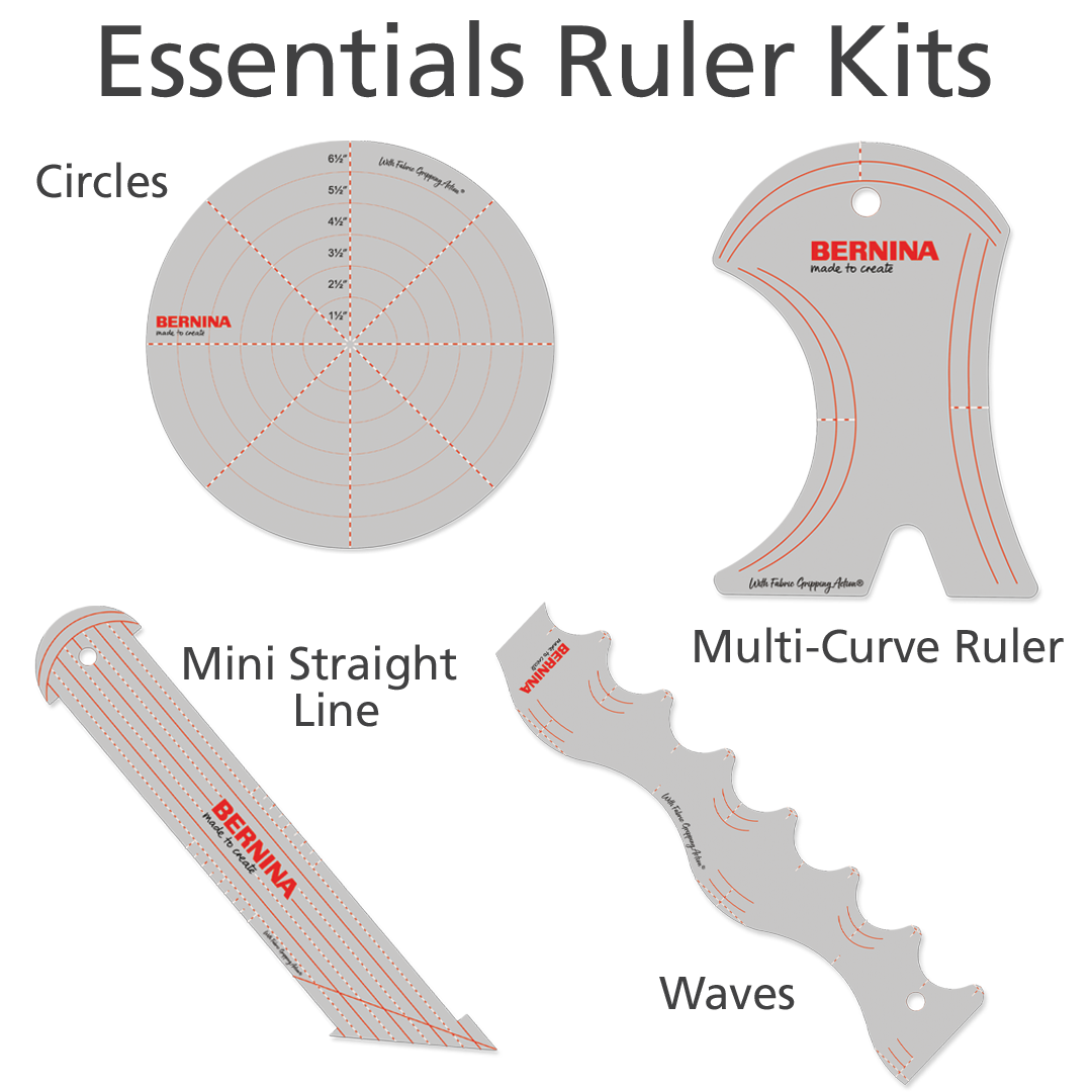 BERNINA BA.BDRK 5 Piece Set Essentials Ruler Kit for Sale at World Weidner