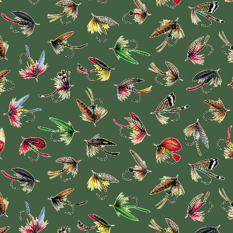 fabric with fishing lures Spoonflower Fly Outdoors on Petal Signature Cotton | Yard | Fishing Outdoors Boys Pattern Lure That Fish Fabric