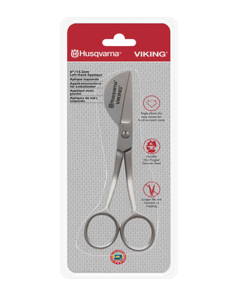 Husqvarna Viking 6" Left Handed Applique Scissors 920670996 for Sale at World Weidner