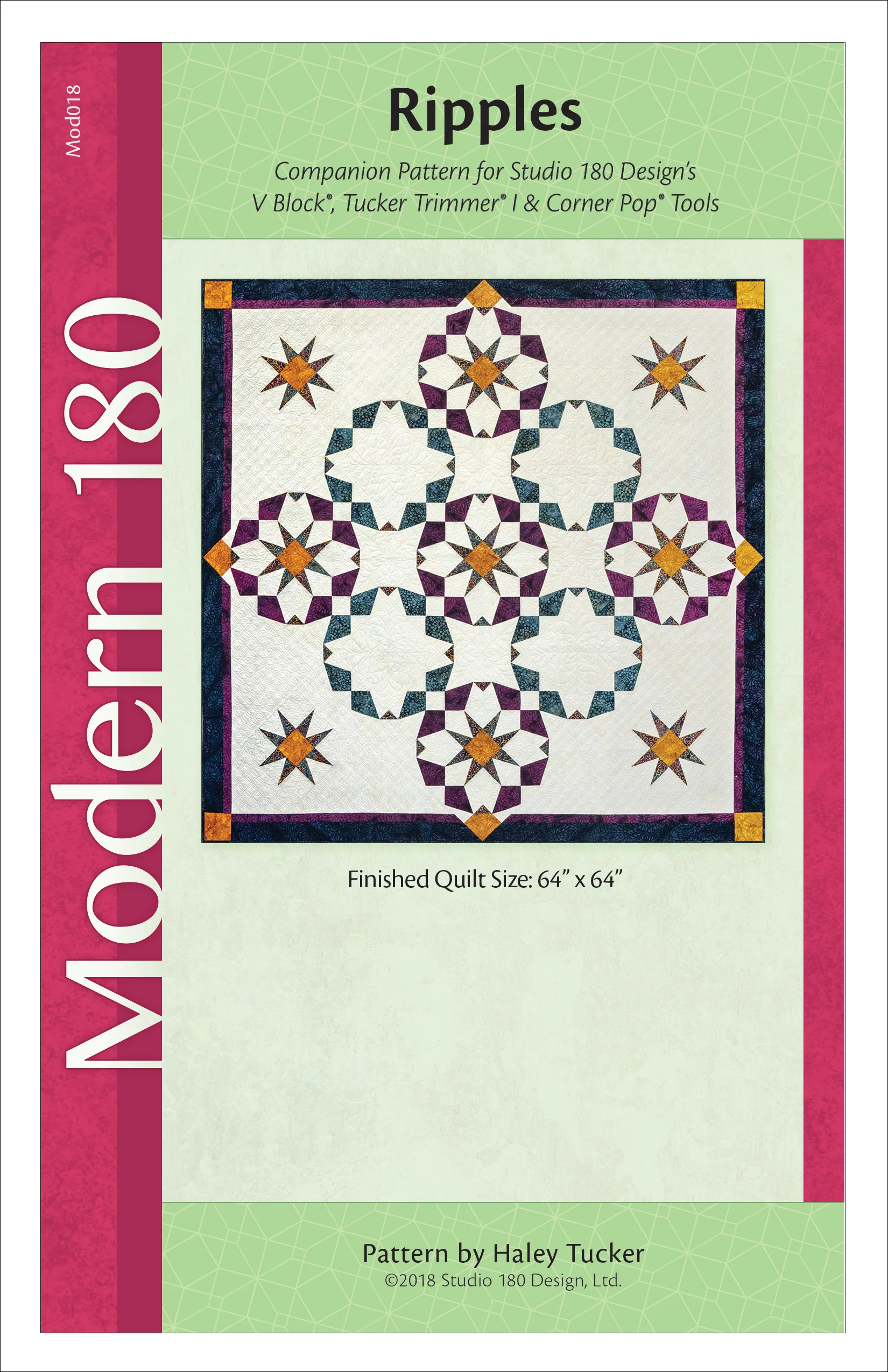 Studio 180 Design Ripples Quilting Pattern MOD018 for Sale at World Weidner