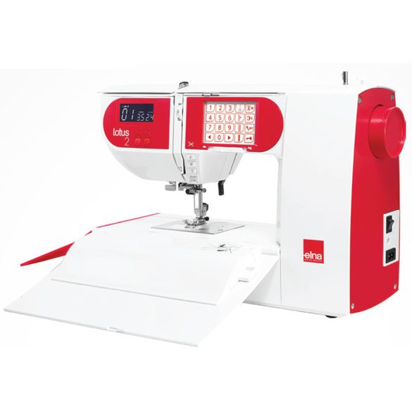 angled image of the elna Lotus 2 Sewing Machine