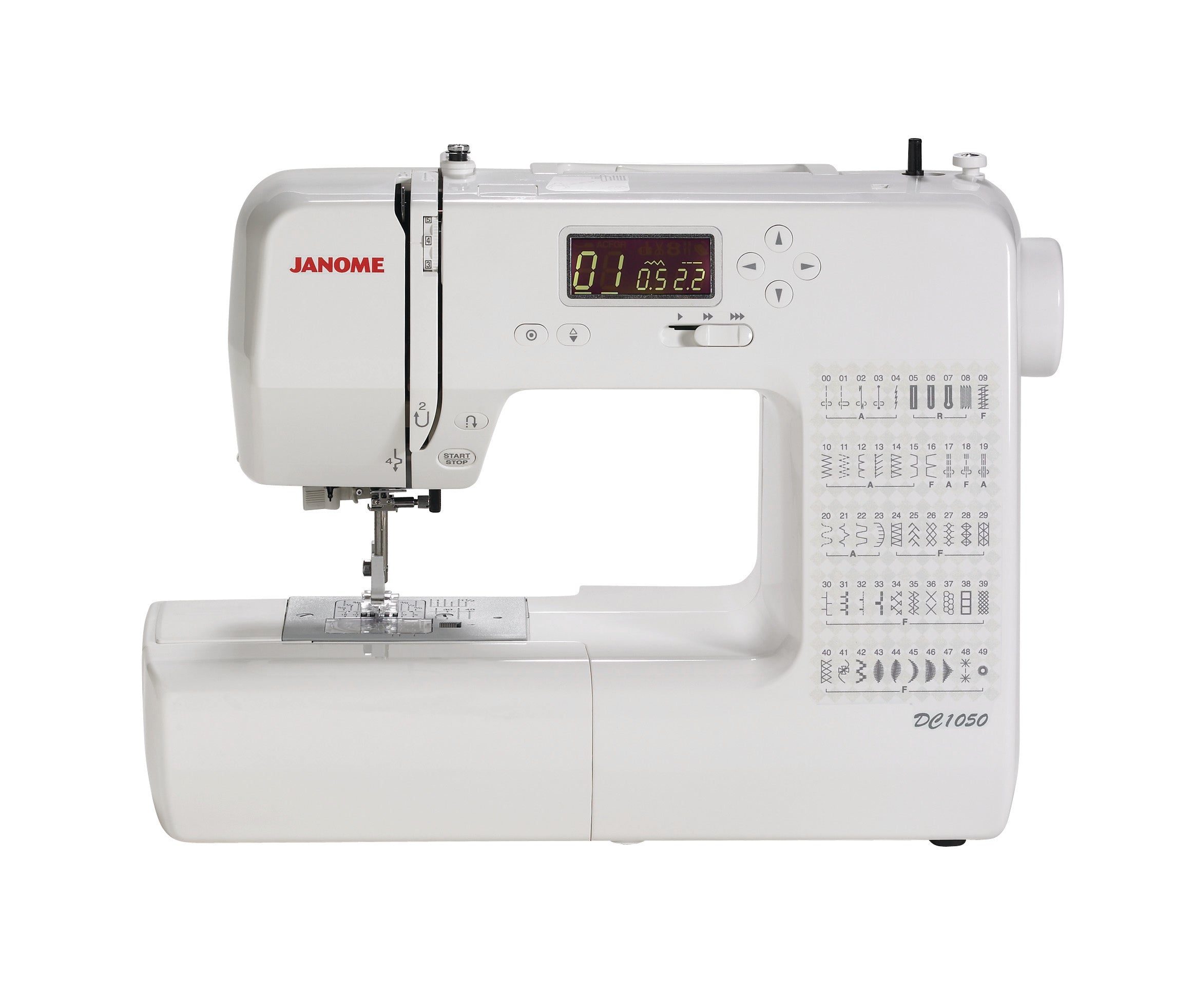 front facing image of the Janome DC1050 Sewing Machine
