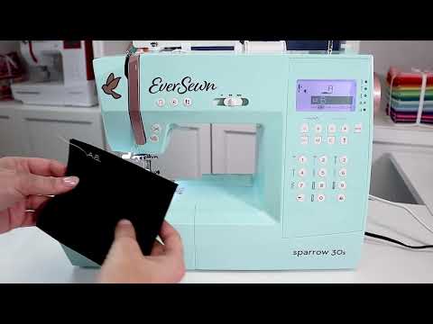 How to use the Alphabet Stitches on the EverSewn Sparrow 30S Sewing Machine