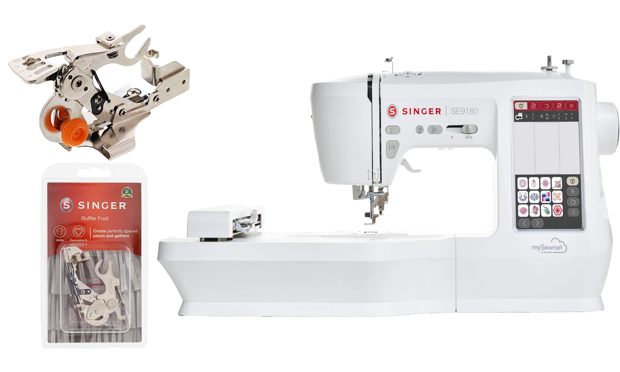 Singer SE9180 5x7 Wi-Fi & USB Sewing and Embroidery Machine for Sale at World Weidner bonus package B