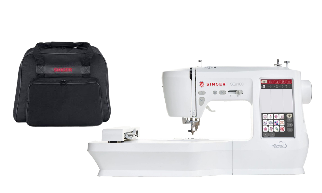Singer SE9180 5x7 Wi-Fi & USB Sewing and Embroidery Machine for Sale at World Weidner bonus package D