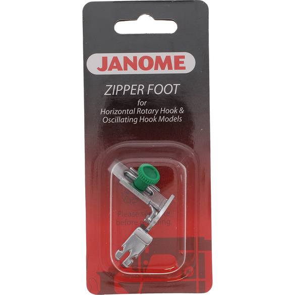 Janome Zipper Foot for Horizontal Rotary Hook and Oscillating Hook Models 200342003 for Sale at World Weidner
