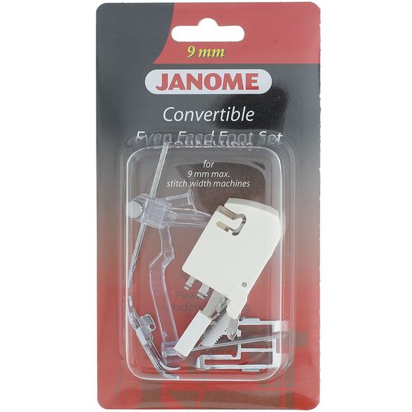 Janome Convertible Even Feed Foot Set for 9mm Machines 202133005 for Sale at World Weidner