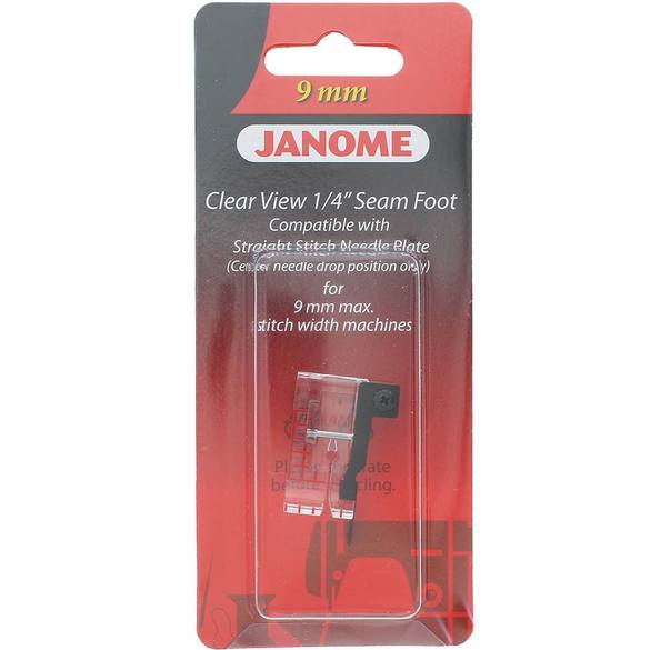 Janome Clear View 1/4" Seam Foot 202216003 for Sale at World Weidner