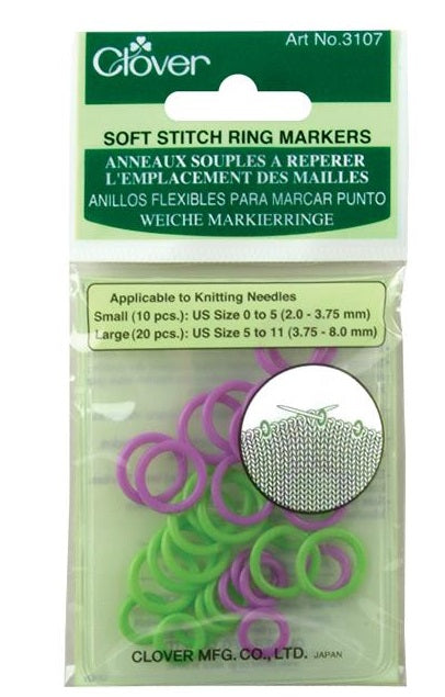 Clover Soft Stitch Ring Markers CL3107