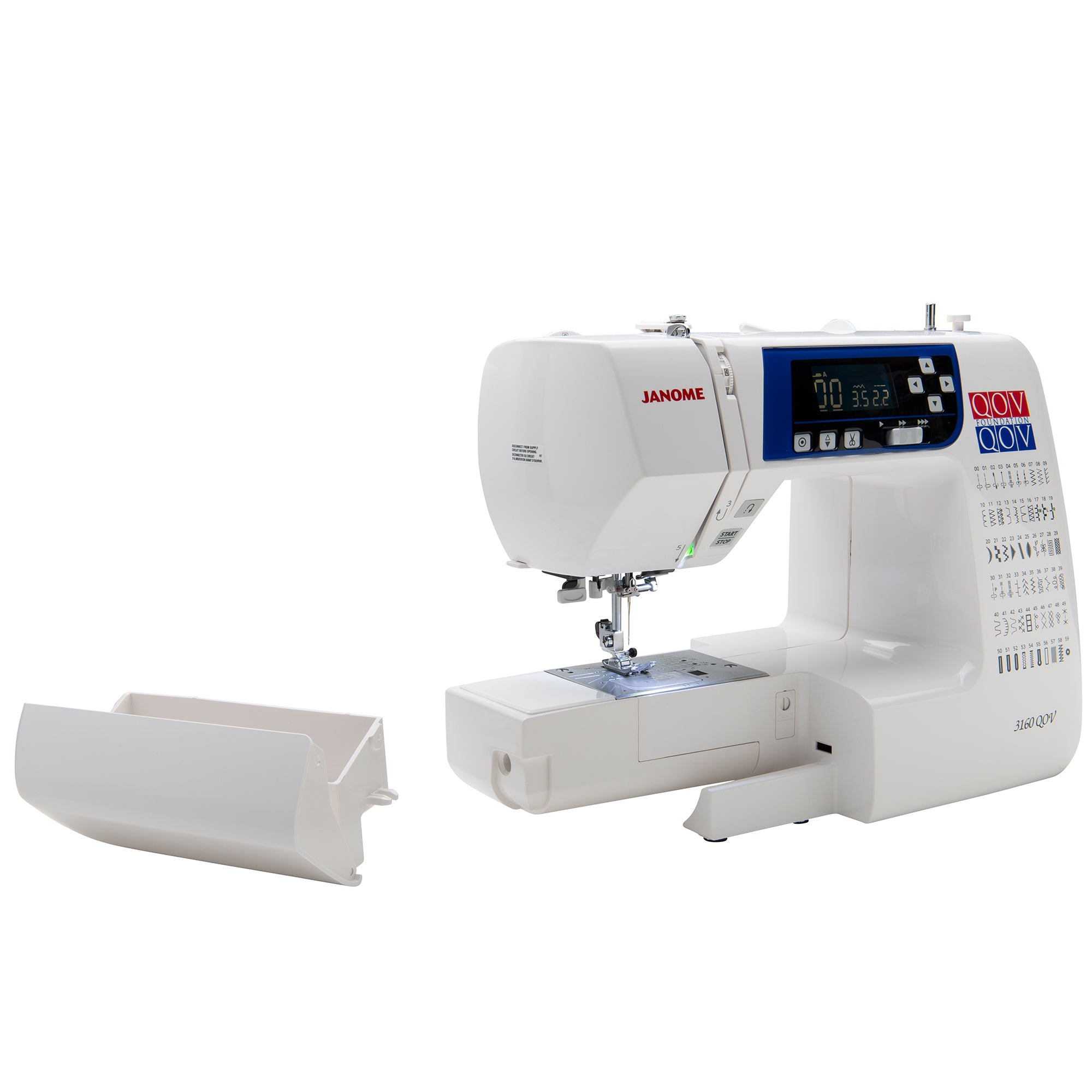 image of the Janome 3160QOV Quilts of Valor Sewing and Quilting Machine with free arm
