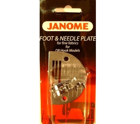 Janome Fine Fabric Foot and Needle Plate for DB Hook Models 767405018 for Sale at World Weidner