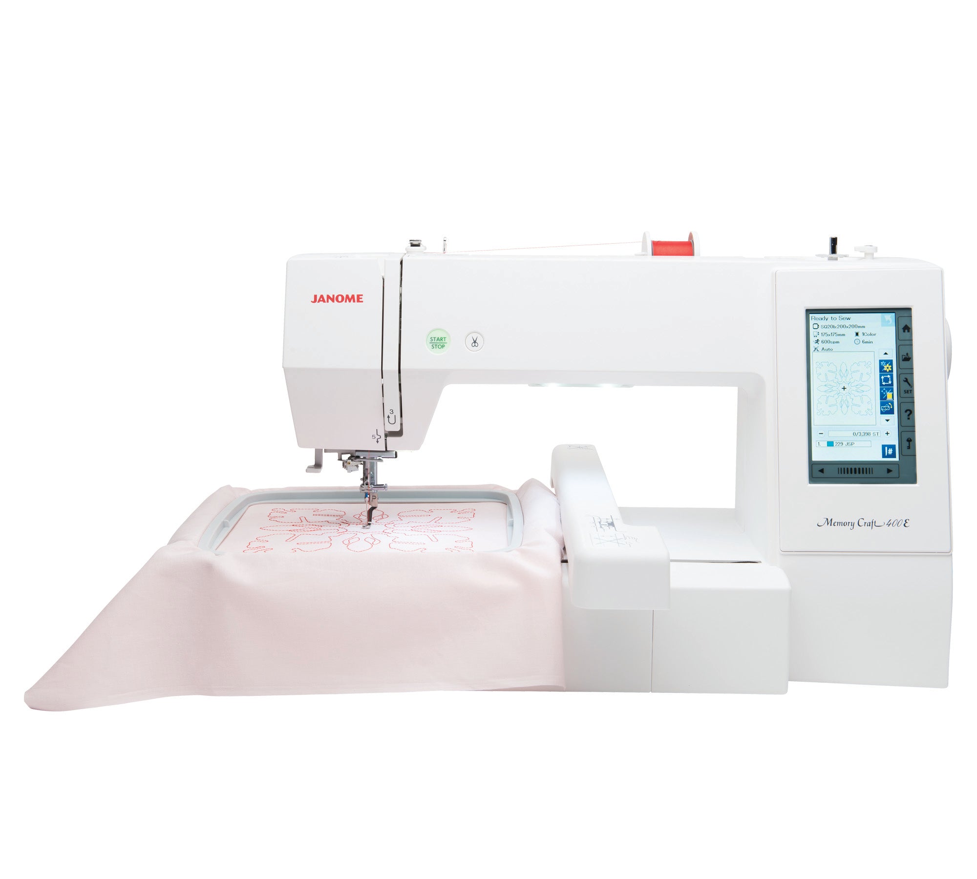 Janome MC400E Memory Craft Embroidery Machine 7.9x7.9 for Sale at World Weidner