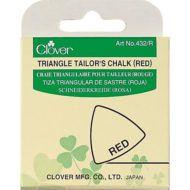 Clover Triangle Tailor's Chalk red