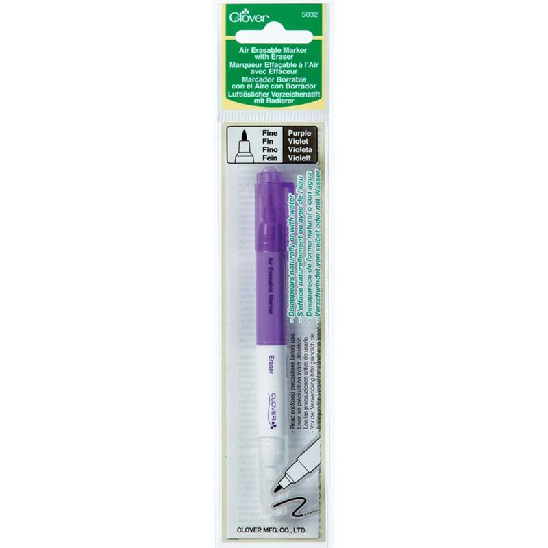 Clover Purple Air-Erasable Marker With Eraser CL5032