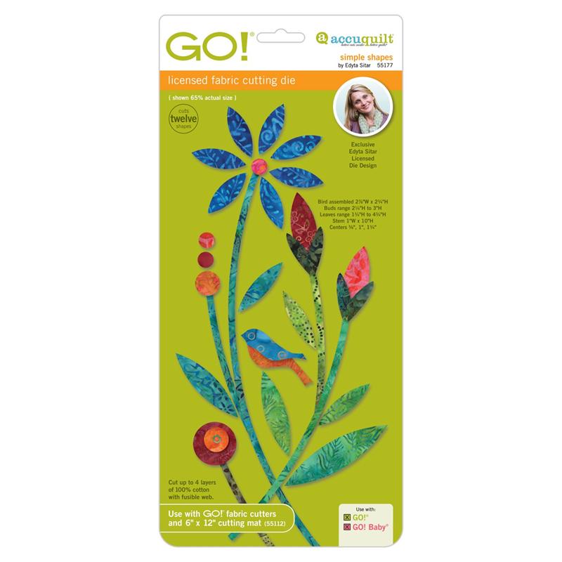  AccuQuilt GO! Baby Fabric Cutting Dies; Stems & Leaves