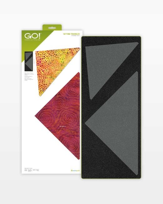 AccuQuilt GO Setting Triangles 12" Finished Die 55554 image of packaging
