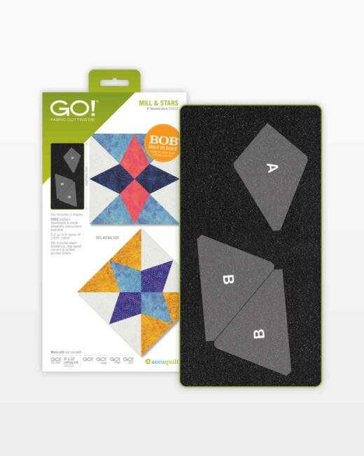 GO! Mill & Stars 8" Finished Die 55601 image of packaging