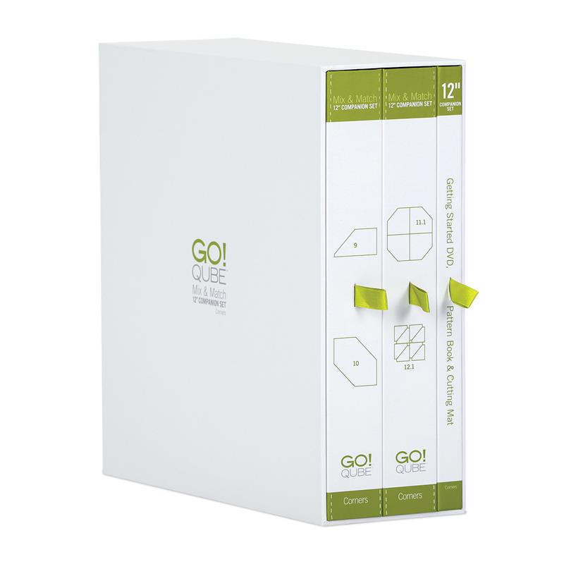 AccuQuilt GO! Qube 12" Companion Die Set Corners 55787 image of packaging