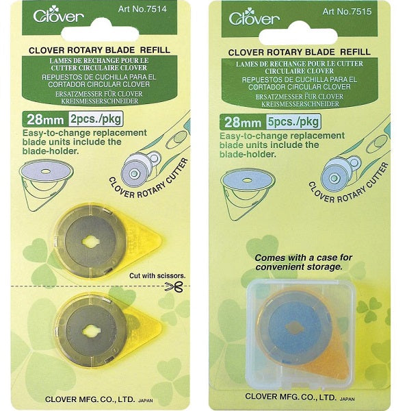 Clover Rotary Blade 28mm Refill Pack