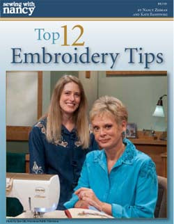 Top 12 Embroidery Tips Book by Nancy Zieman and Kate Bashynski