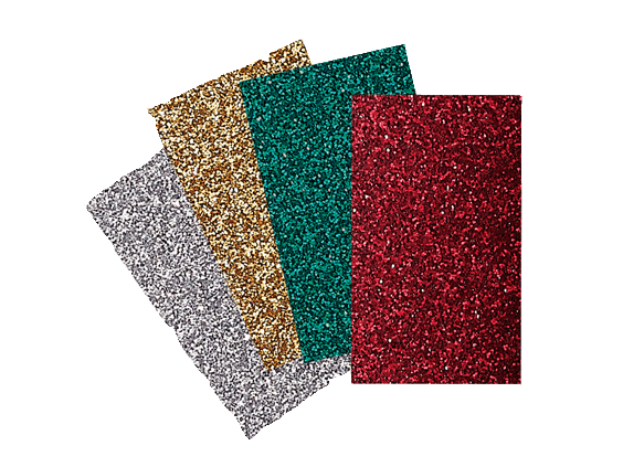 Brother ScanNCut CATG03 Iron-On Transfer Glitter Sheets 4 Holiday Colors