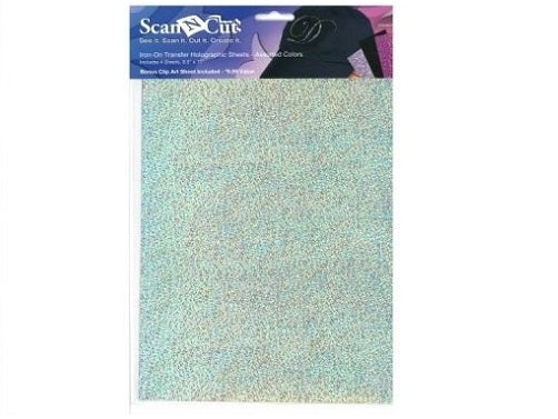 Brother ScanNCut CATH01 Iron On Transfer Holographic Sheets 4 Assorted Colors