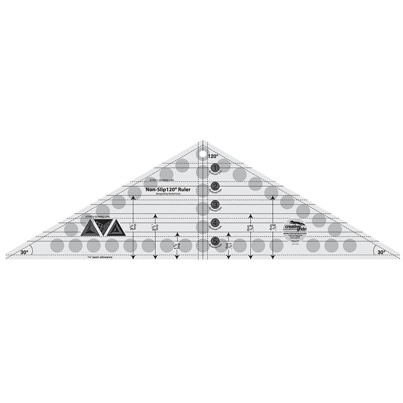 Creative Grids 120 Degree Triple Strip Triangle Ruler CGR120R for Sale at World Weidner