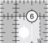 Creative Grids 1.5" x 6.5" Rectangle Ruler CGR1565