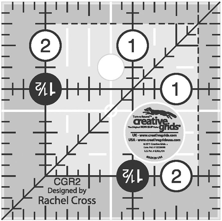 Creative Grids 2.5" Square Ruler CGR2 for Sale at World Weidner