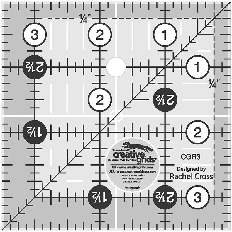 Creative Grids 3.5" Square Ruler CGR3 for Sale at World WEidne