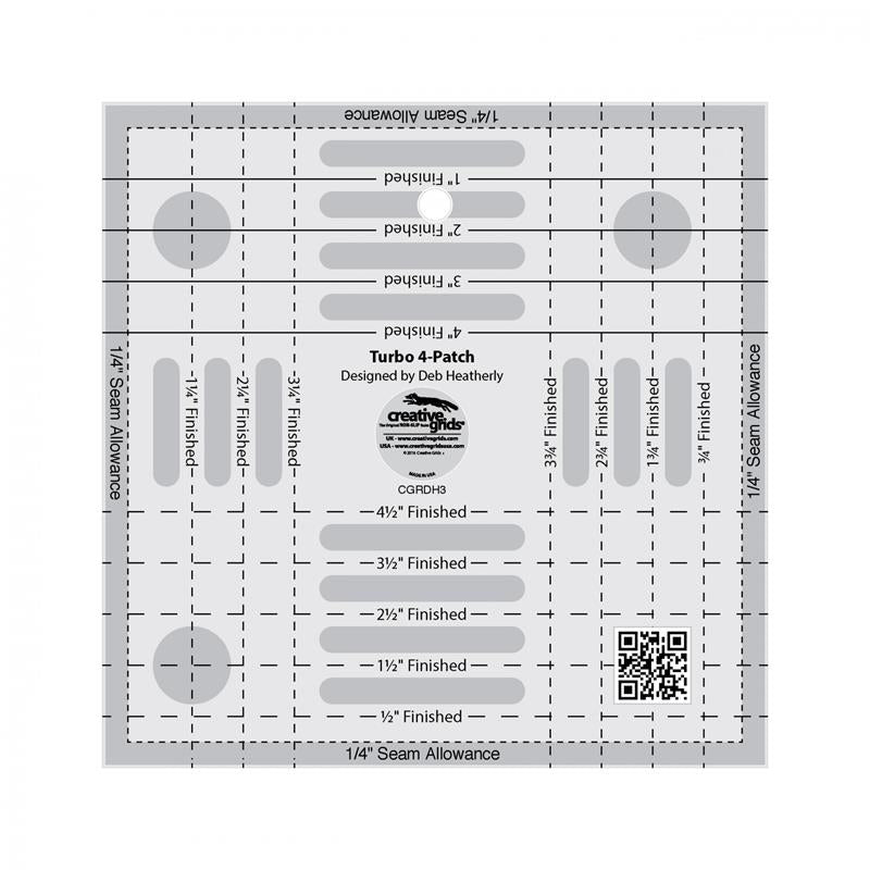 Creative Grids Turbo 4-Patch Template Ruler