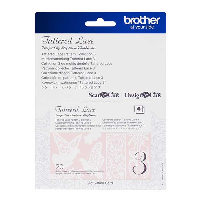 Brother ScanNCut Scan N Cut CATTLP03 Tattered Lace Collection 3