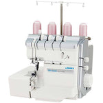 Juki MO-2800 Overlock Serger view from the front of the machine from the side