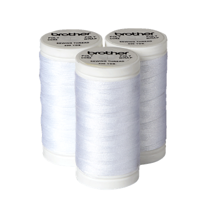 Brother STP0001 White Polyester Sewing Thread